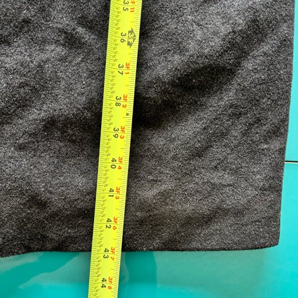 Vintage Racing Green Wool-Blend Grey Overcoat (Chest 44R) - Picture 15 of 16